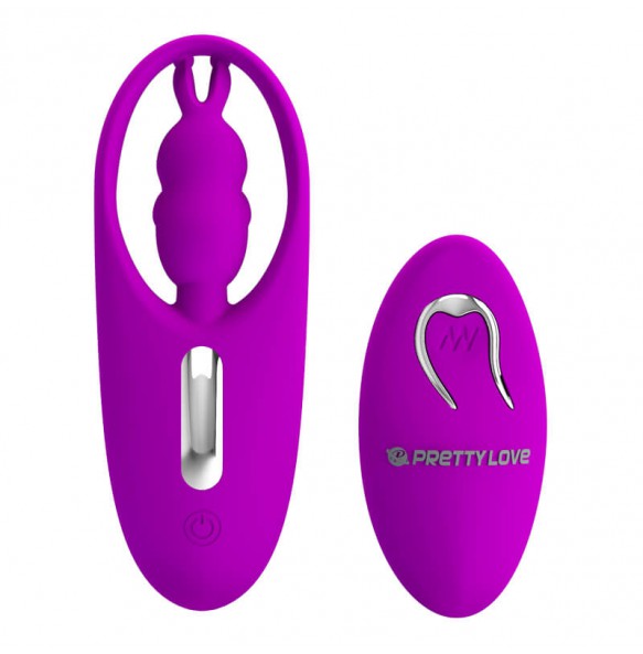 PRETTY LOVE - Wild Rabbit Wireless Remote-Controlled Vibration Wearable (Chargeable - Purple)